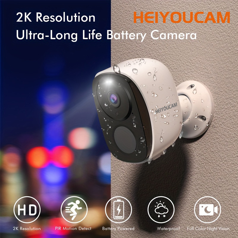 Eufy Camera E220 - กล้องรักษาความปลอดภัยไร้สายกลางแจ้ง, กล้องรักษาความปลอดภัย WiFi ขับเคลื่อนด้วยแบตเตอรี่ 2K 3MP