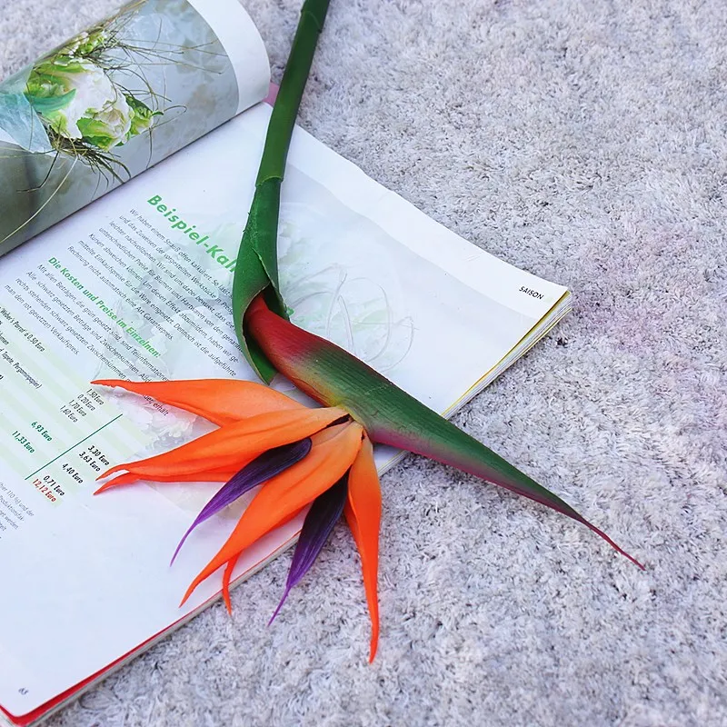 ดอกไม้ปลอมขนาด80ซม. สำหรับตกแต - Bird Paradise Strelitzia บทวิจารณ์และราคา